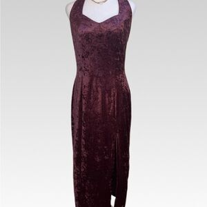 All that Jazz Strapless Velvet Dress in Deep Burgundy size M